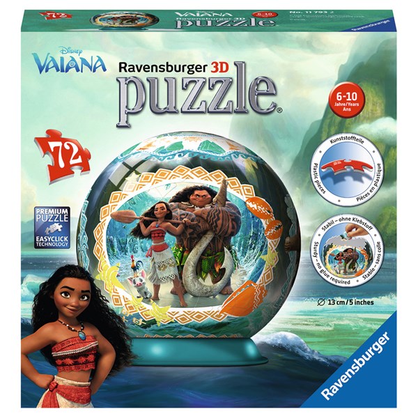 Ravensburger (11793) - "Vaiana" - 72 brikker puslespil