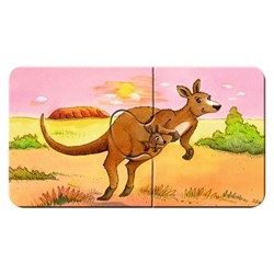 Ravensburger (06943) - "Cute Animal Families" - 2 brikker puslespil