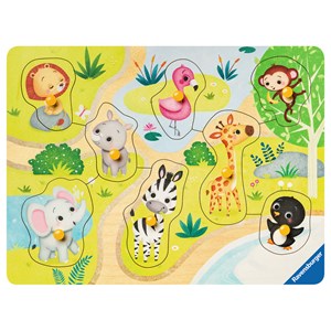 Ravensburger (03687) - "In the Zoo" - 8 brikker puslespil