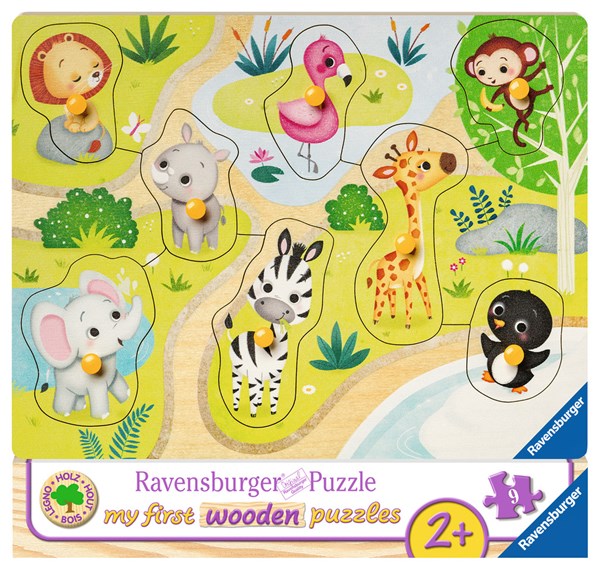 Ravensburger (03687) - "In the Zoo" - 8 brikker puslespil
