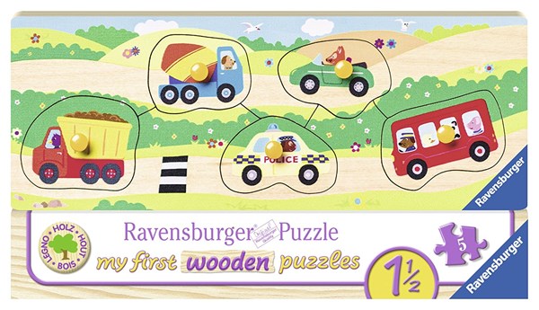 Ravensburger (03236) - "Køretøjer" - 5 brikker puslespil