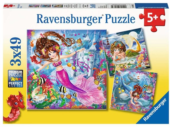 Ravensburger (08063) - "Mermaids" - 49 brikker puslespil