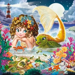 Ravensburger (08063) - "Mermaids" - 49 brikker puslespil