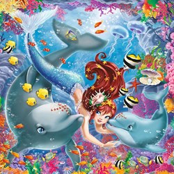 Ravensburger (08063) - "Mermaids" - 49 brikker puslespil