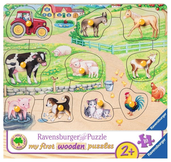 Ravensburger (03689) - "My First Wooden Puzzles" - 10 brikker puslespil