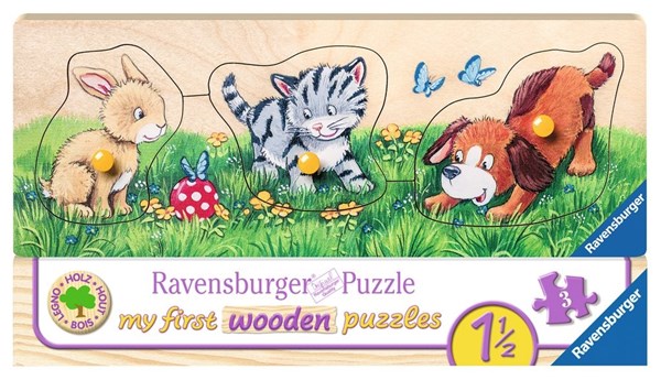 Ravensburger (03203) - "My First Wooden Puzzles" - 3 brikker puslespil