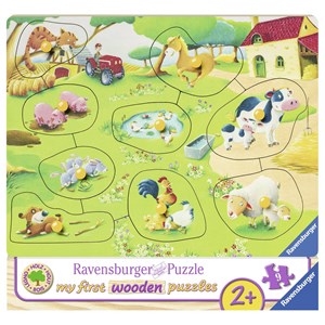 Ravensburger (03683) - "Farm Animals" - 9 brikker puslespil