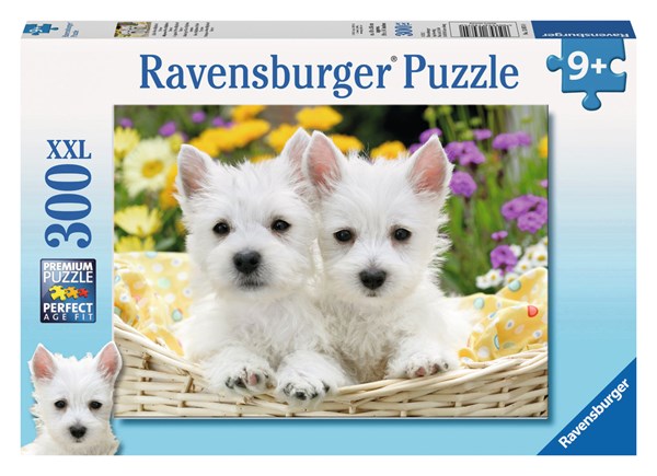 Ravensburger (13074) - "West Highland White Terriers" - 300 brikker puslespil