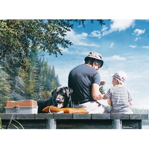 Ravensburger (13176) - "Fishing" - 300 brikker puslespil