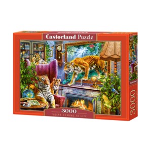 Castorland (C-300556) - "Tigers Comming to Life" - 3000 brikker puslespil