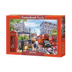 Castorland (C-200788) - "Spring in London" - 2000 brikker puslespil