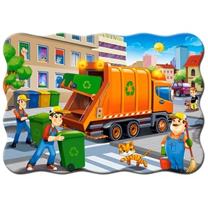 Castorland (B-03778) - "Garbage Car" - 30 brikker puslespil