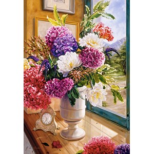 Castorland (C-104444) - "Still Life with Hydrangeas" - 1000 brikker puslespil