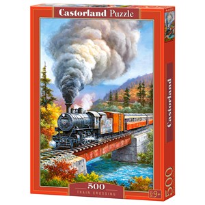 Castorland (B-53216) - "Train Crossing" - 500 brikker puslespil