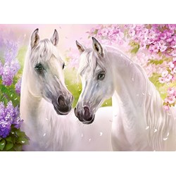 Castorland (B-030378) - "Romantic Horses" - 300 brikker puslespil