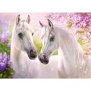 Castorland (B-030378) - "Romantic Horses" - 300 brikker puslespil