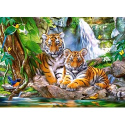 Castorland (B-030385) - "Tiger Falls" - 300 brikker puslespil
