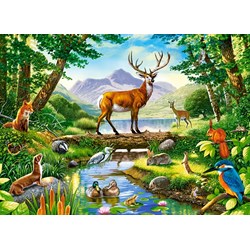 Castorland (B-030408) - "Woodland Harmony" - 300 brikker puslespil
