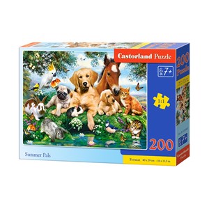 Castorland (B-222063) - "Summer Pals" - 200 brikker puslespil