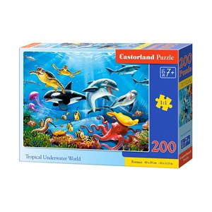 Castorland (B-222094) - "Tropical Underwater World" - 200 brikker puslespil