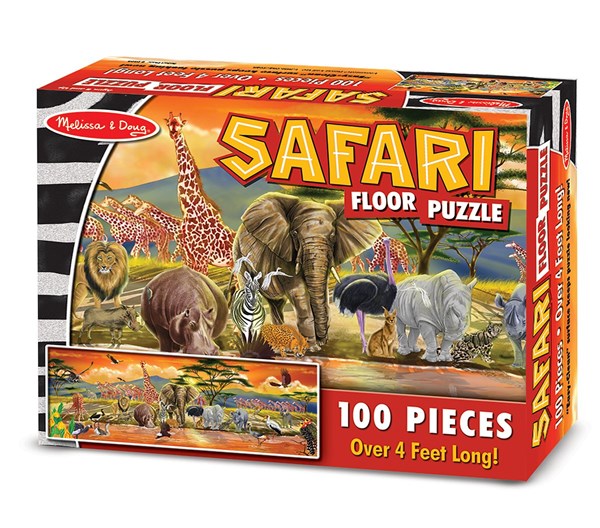 Melissa and Doug (2873) - "Safari" - 100 brikker puslespil