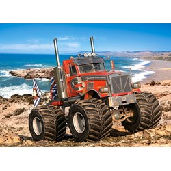 Castorland (B-222100) - "Monster Truck on the Rocky Coast" - 200 brikker puslespil
