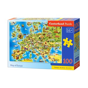 Castorland (B-111060) - "Map of Europe" - 100 brikker puslespil