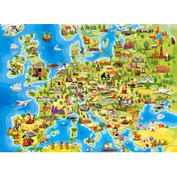 Castorland (B-111060) - "Map of Europe" - 100 brikker puslespil