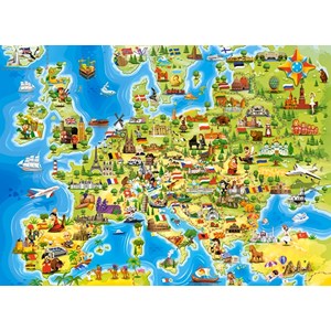 Castorland (B-111060) - "Map of Europe" - 100 brikker puslespil
