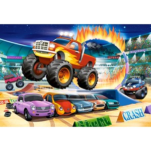 Castorland (B-040308) - "Jumping Monster Truck" - 40 brikker puslespil