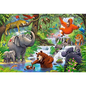 Castorland (B-040315) - "Jungle Animals" - 40 brikker puslespil