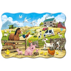 Castorland (C-02429) - "Animals on the Farm" - 20 brikker puslespil