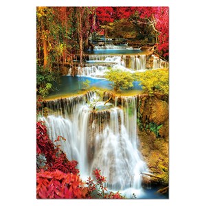 Educa (18461) - "Waterfall in deep Forest" - 1000 brikker puslespil