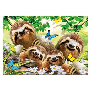 Educa (18450) - "Sloth Family Selfie" - 500 brikker puslespil