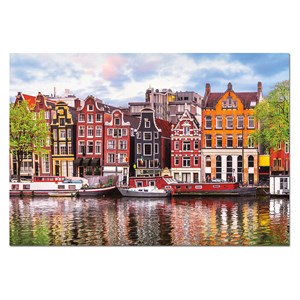 Educa (18458) - "Huse I Amsterdam" - 1000 brikker puslespil