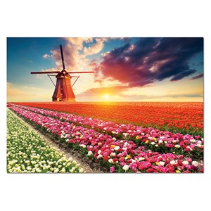 Educa (18465) - "Tulipaner i Holland" - 1500 brikker puslespil