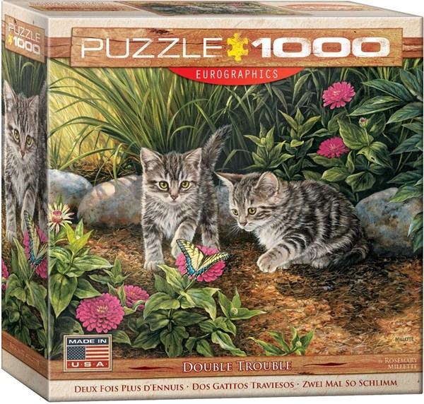 Eurographics (8000-0796) - "Double Trouble Kitten" - 1000 brikker puslespil