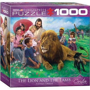 Eurographics (8000-0345) - Nathan Greene: "The Lion and the Lamb" - 1000 brikker puslespil