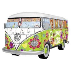 Ravensburger (12532) - "Volkswagen T1, Hippie Style" - 162 brikker puslespil