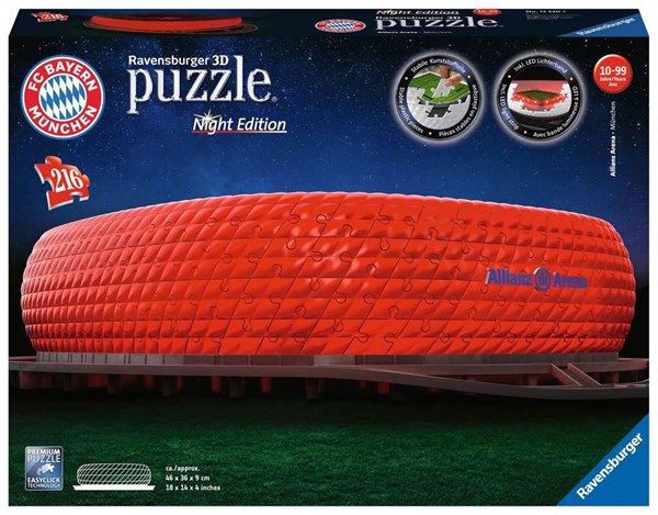 Ravensburger (12530) - "Alliance Arena FC Bayern München" - 216 brikker puslespil
