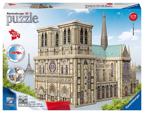 Ravensburger (12523) - "Notre Dame, France" - 324 brikker puslespil