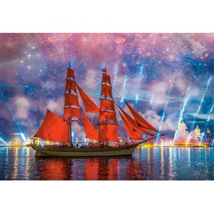 Castorland (C-104482) - "Red Frigate" - 1000 brikker puslespil