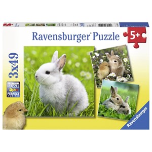 Ravensburger (08041) - "Cute Bunny" - 49 brikker puslespil