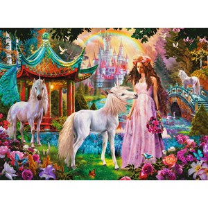 Ravensburger (13617) - "Princess with Unicorn" - 100 brikker puslespil