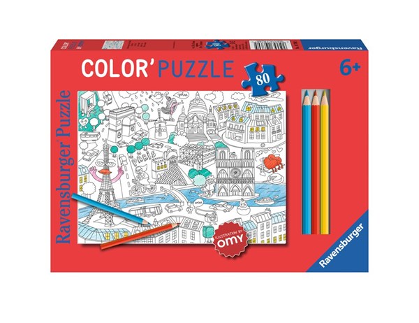 Ravensburger (10760) - "Paris" - 80 brikker puslespil