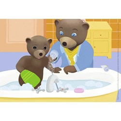 Ravensburger (07628) - "Little Brown Bear" - 12 brikker puslespil