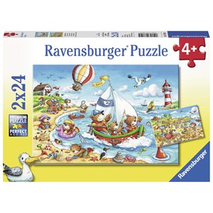 Ravensburger (07829) - "Holidays at the Sea" - 24 brikker puslespil