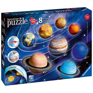 Ravensburger (11668) - "Sol system" - 522 brikker puslespil