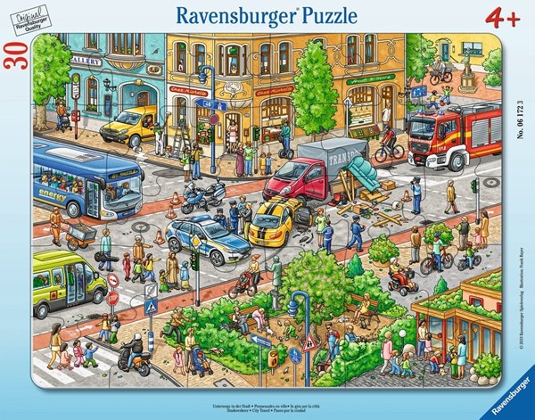 Ravensburger (06172) - "City Travel" - 30 brikker puslespil