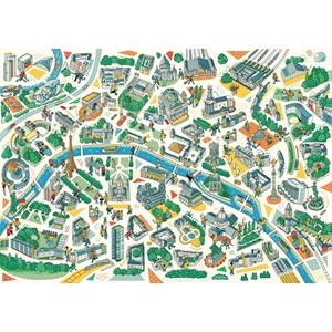 Puzzle Michele Wilson (K685-100) - "Paris Labyrinths" - 100 brikker puslespil